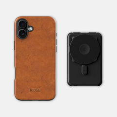 Everyday Charging Kit - iPhone 16 Plus - Tobacco Brown Leather
