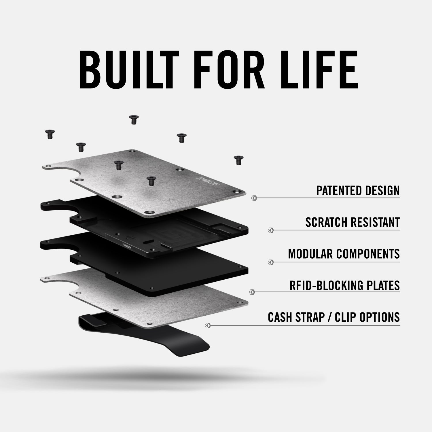 Ridge Wallet - Gemini BTC - White