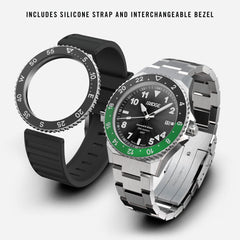 Ridge Land & Sea GMT Watch 42mm - Royal Black