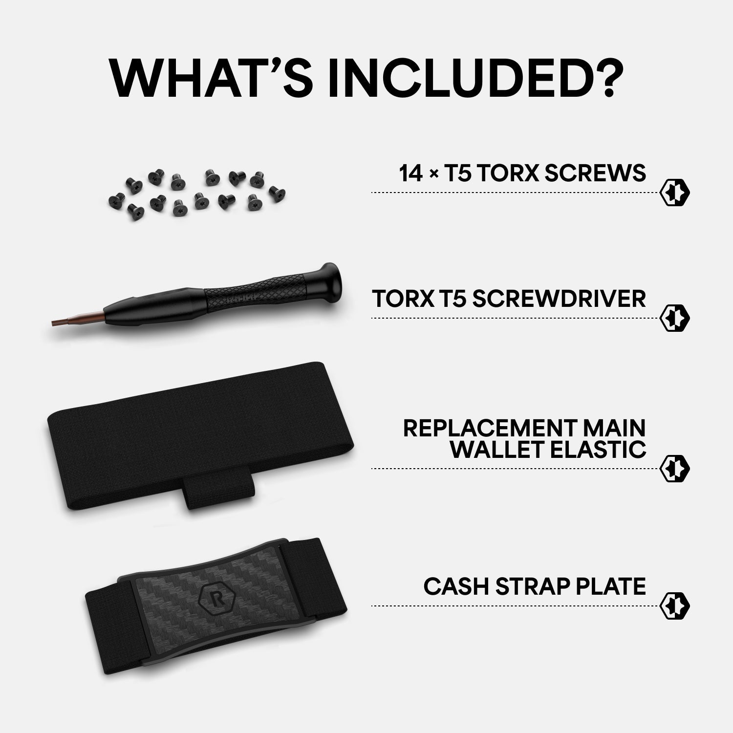 Cash Strap Kit - Carbon Fiber 3K