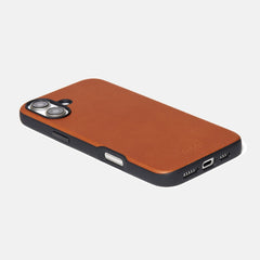 Everyday Phone Case - iPhone 16 Plus - Tobacco Brown Leather