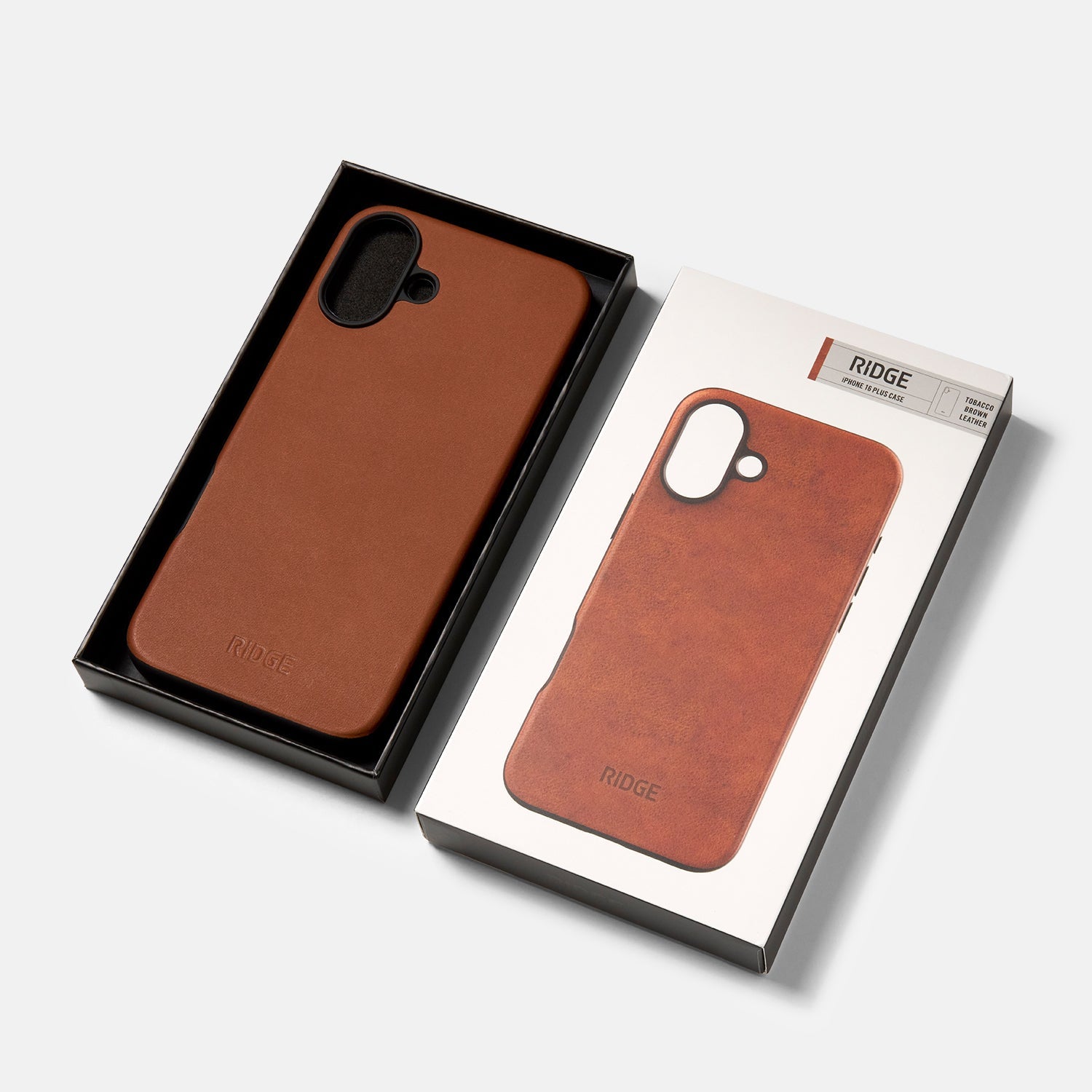 Everyday Phone Case - iPhone 16 Plus - Tobacco Brown Leather
