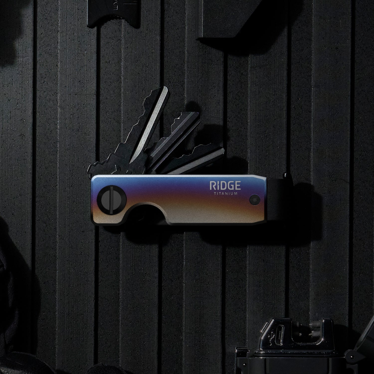 Ridge KeyCase - Burnt Titanium