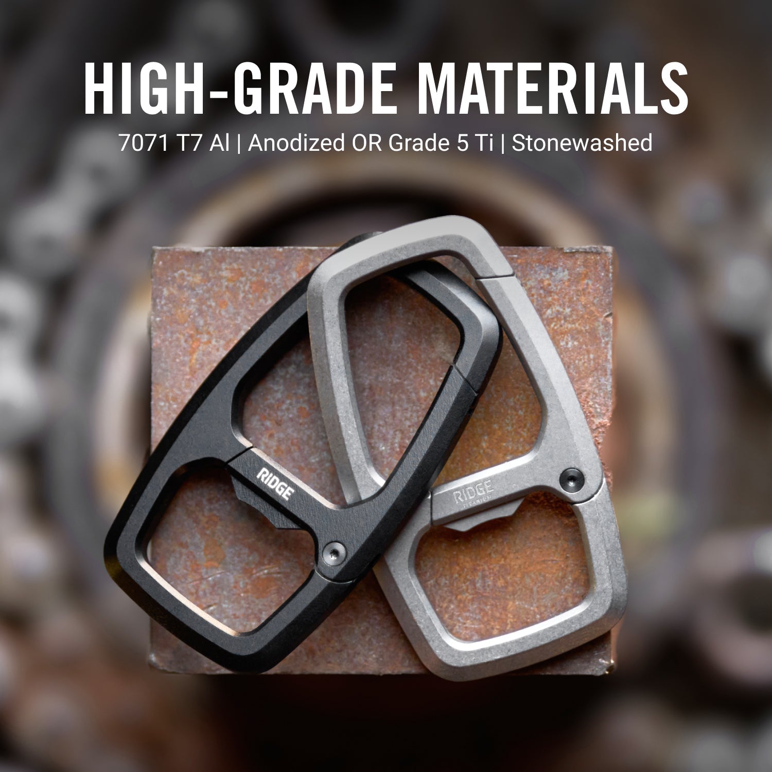 Dual Chamber Carabiner  - Royal Black