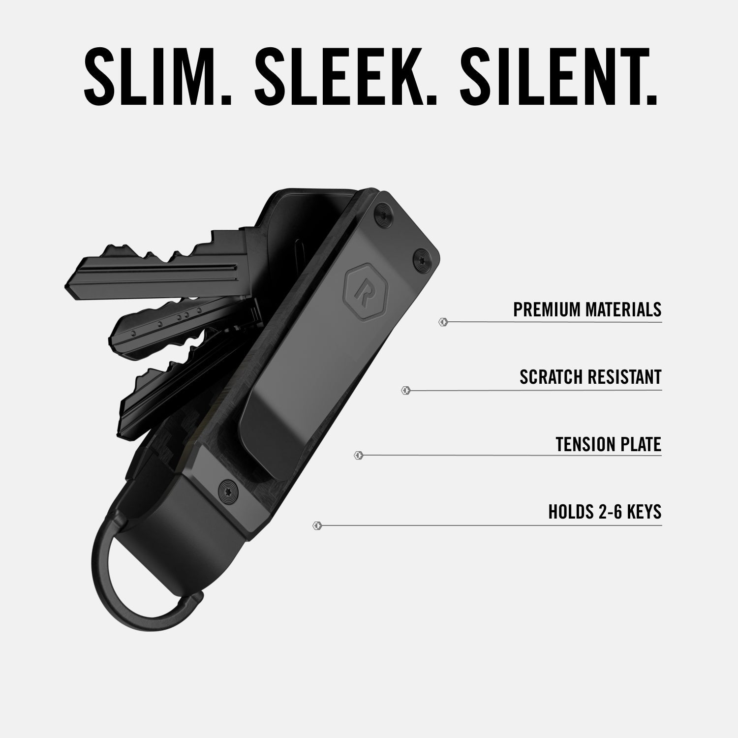 Ridge KeyCase - Forged Carbon