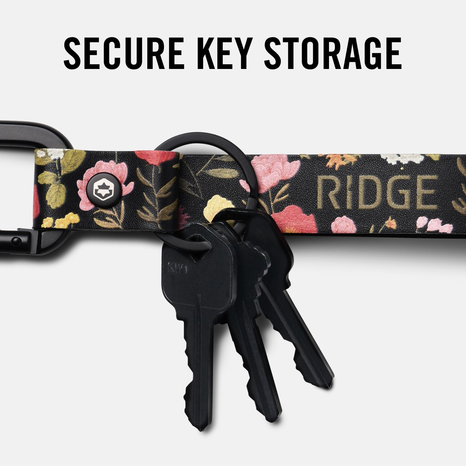 Everyday Keychain - Moonlight Garden Leather