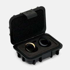 Ridge 4mm Rounded Ring Set - 24K Gold