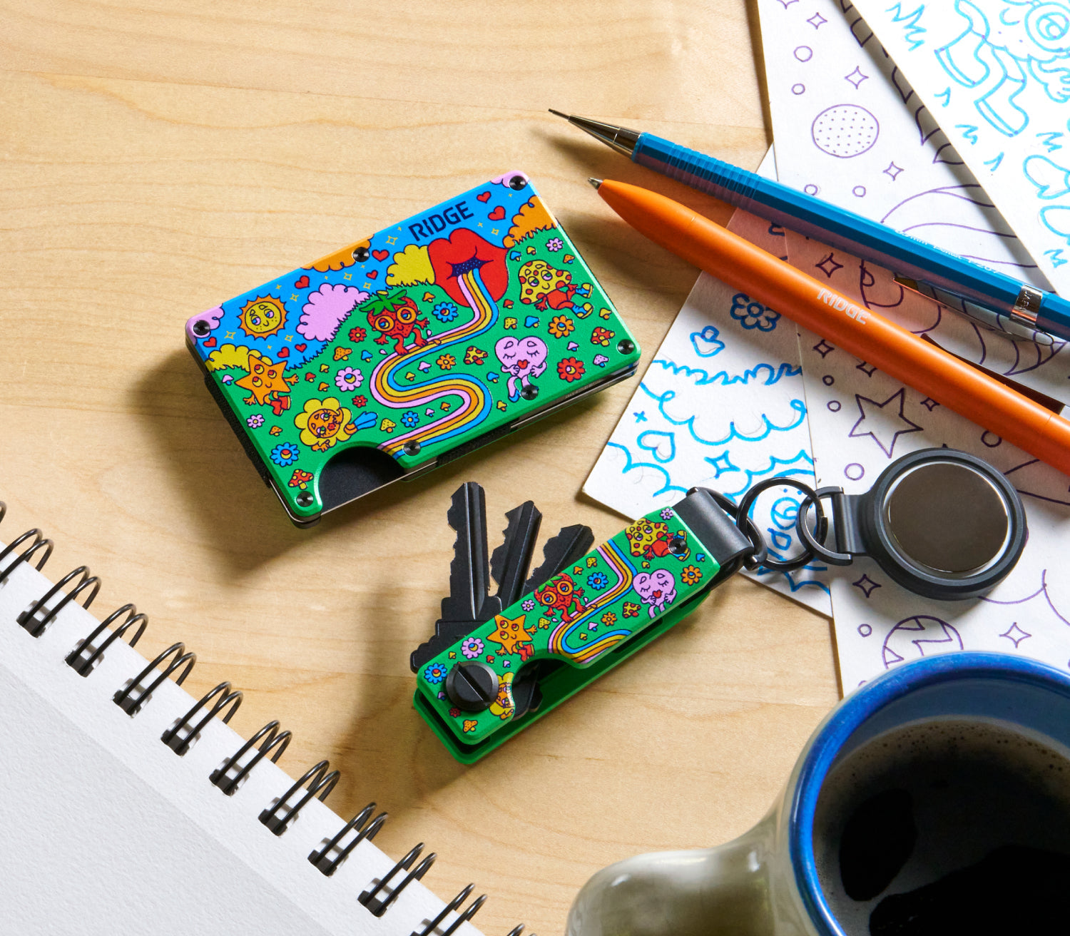 Ridge Wallet - Claire Morales - Happy Daze