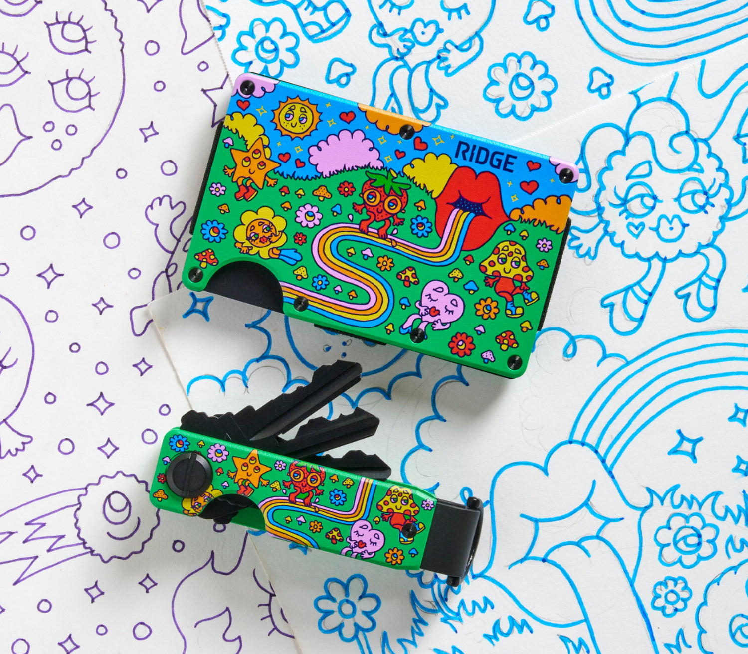 Ridge Wallet - Claire Morales - Happy Daze