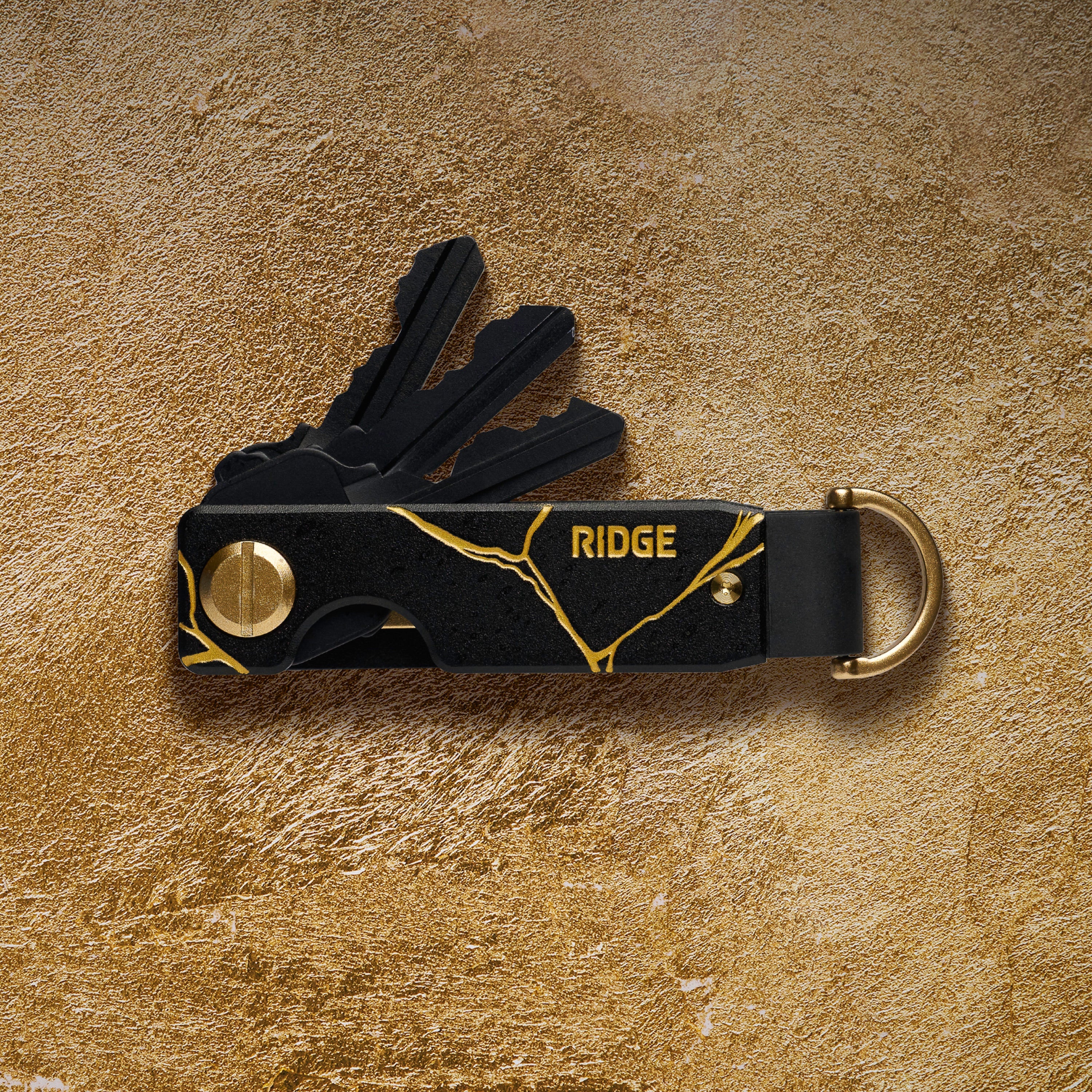 Ridge KeyCase - Kintsugi - Black