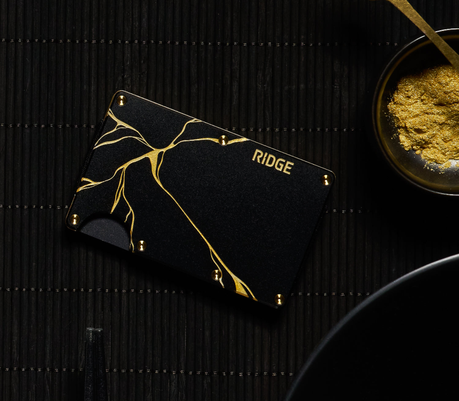 Ridge Wallet - Kintsugi - Black