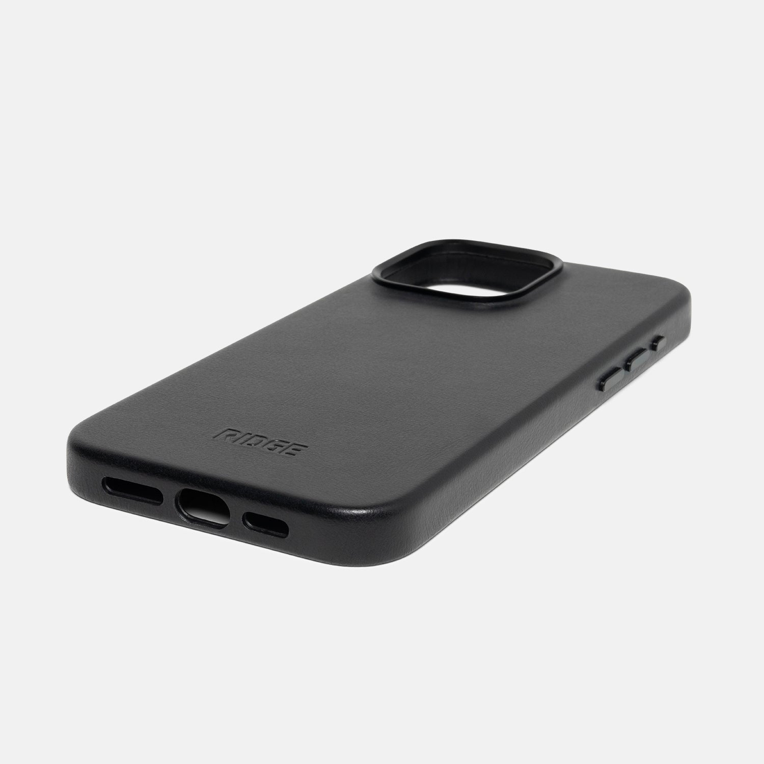 Everyday Phone Case - iPhone 15 Pro Max - Midnight Black Leather