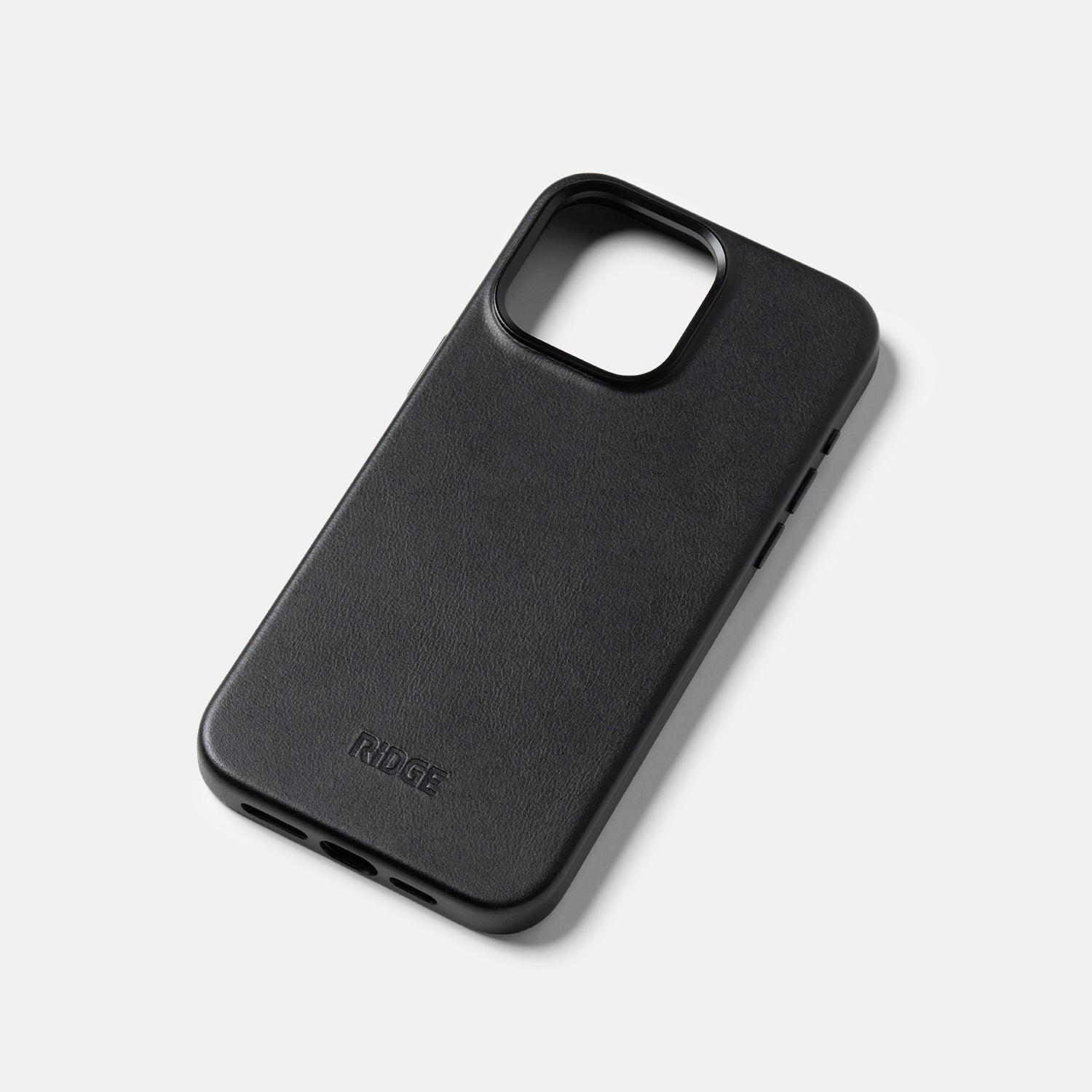 Everyday Phone Case - iPhone 15 Pro Max - Midnight Black Leather