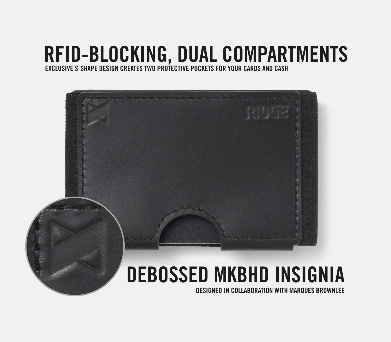 Ridge Biflex - MKBHD - Midnight Black Leather