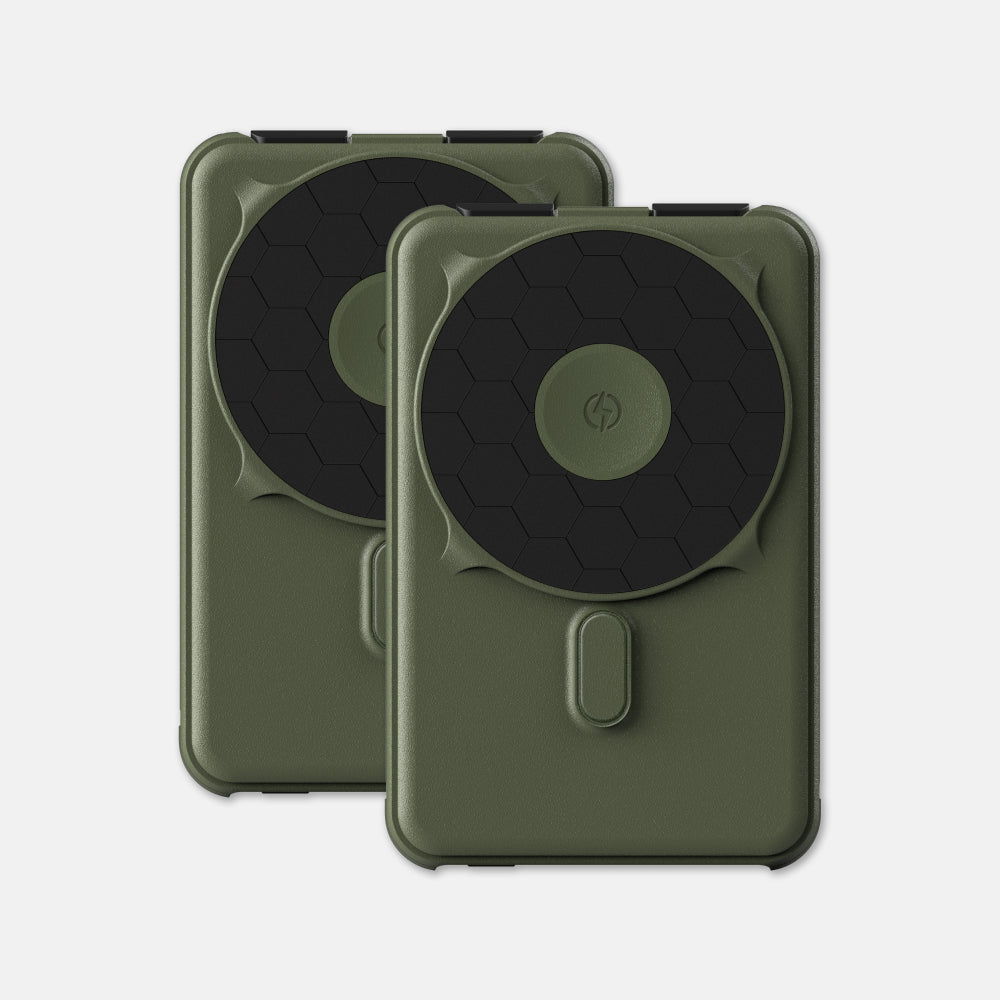 Magnetic Power Bank Bundle (2-Pack) - Matte Olive