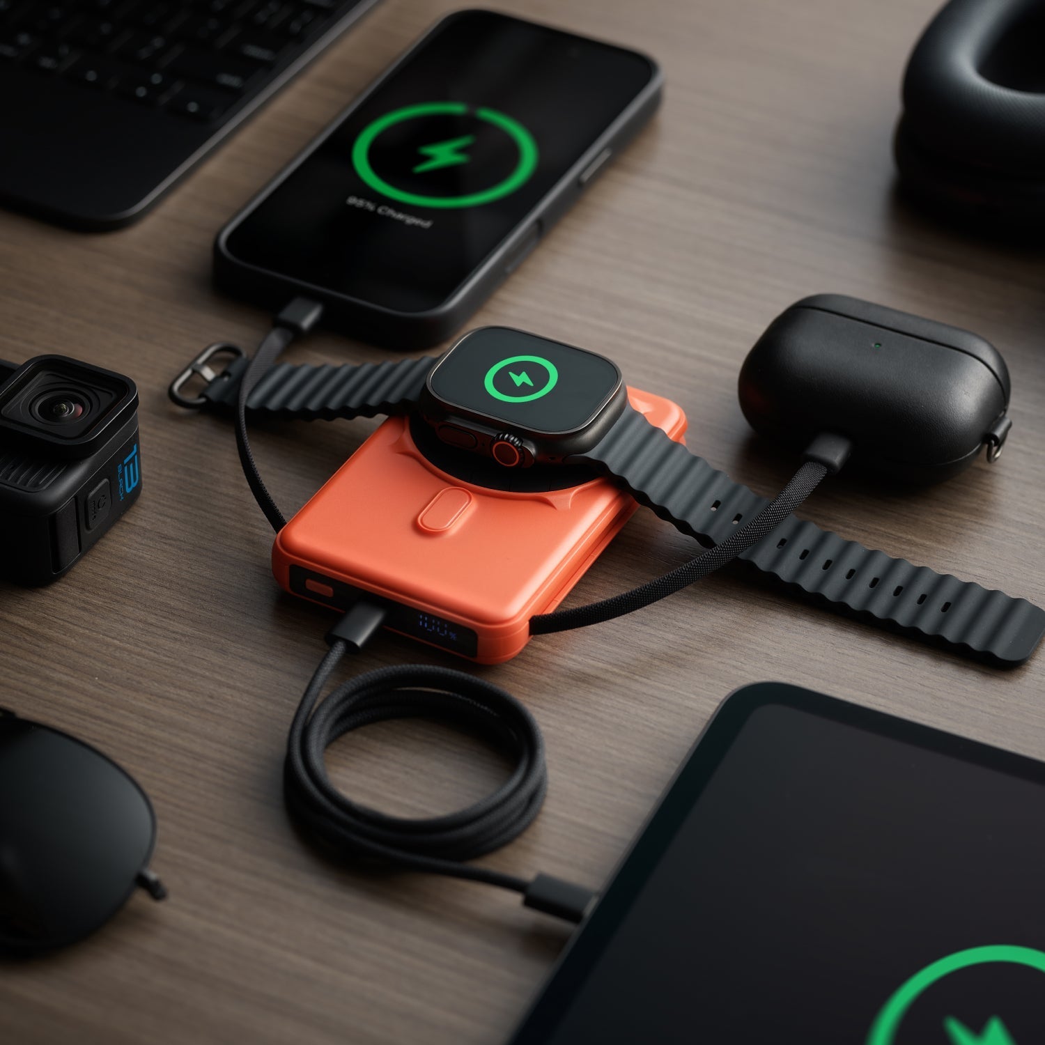 Magnetic Power Bank Bundle (2-Pack) - Basecamp Orange / Matte Olive