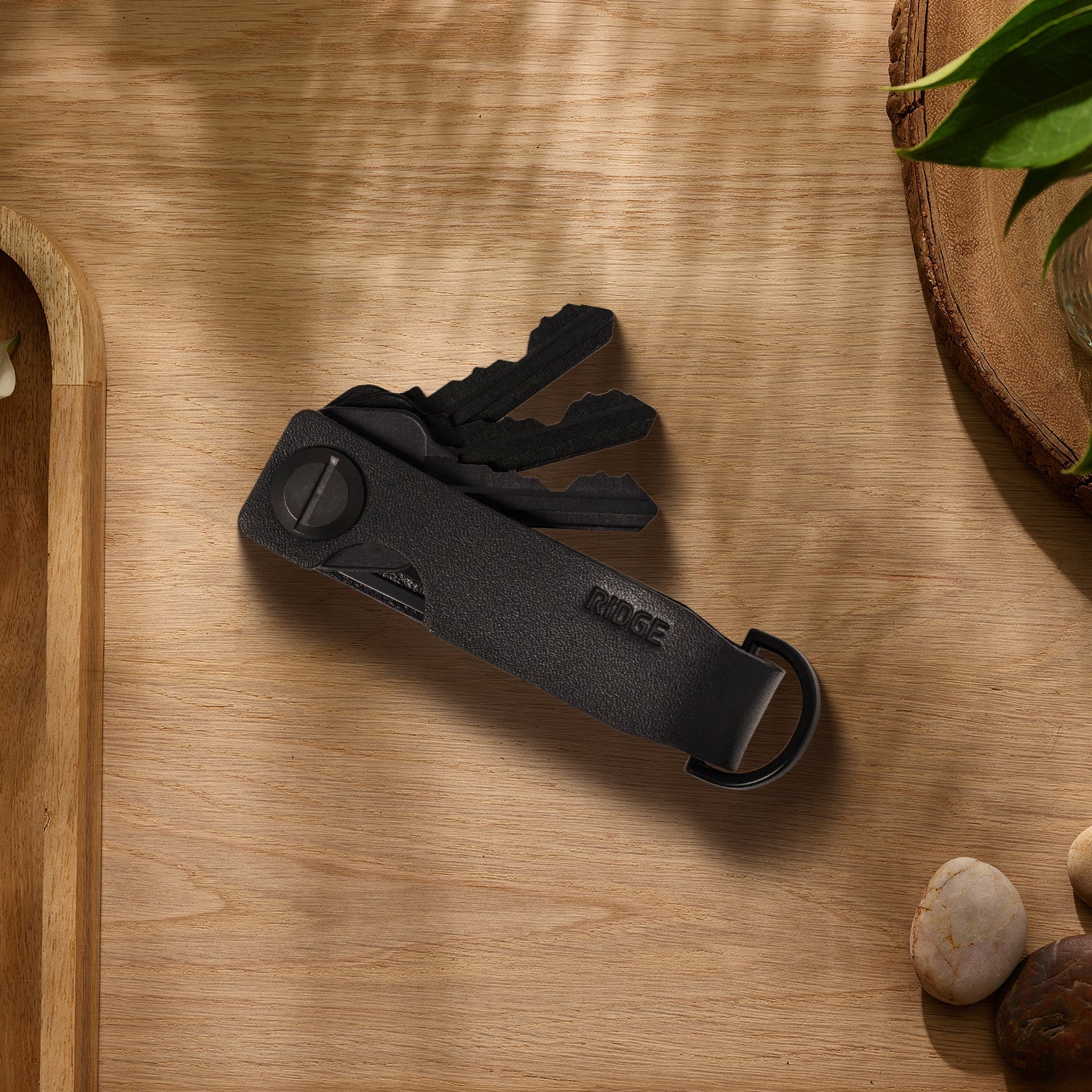 Ridge KeyCase - Midnight Black Leather