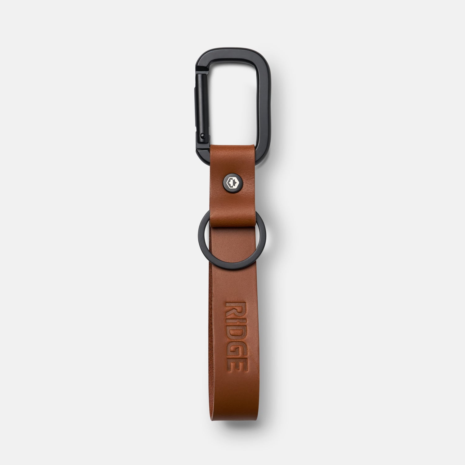 Everyday Keychain - Tobacco Brown Leather