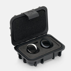 Ridge 4mm Rounded Ring Set - Platinum