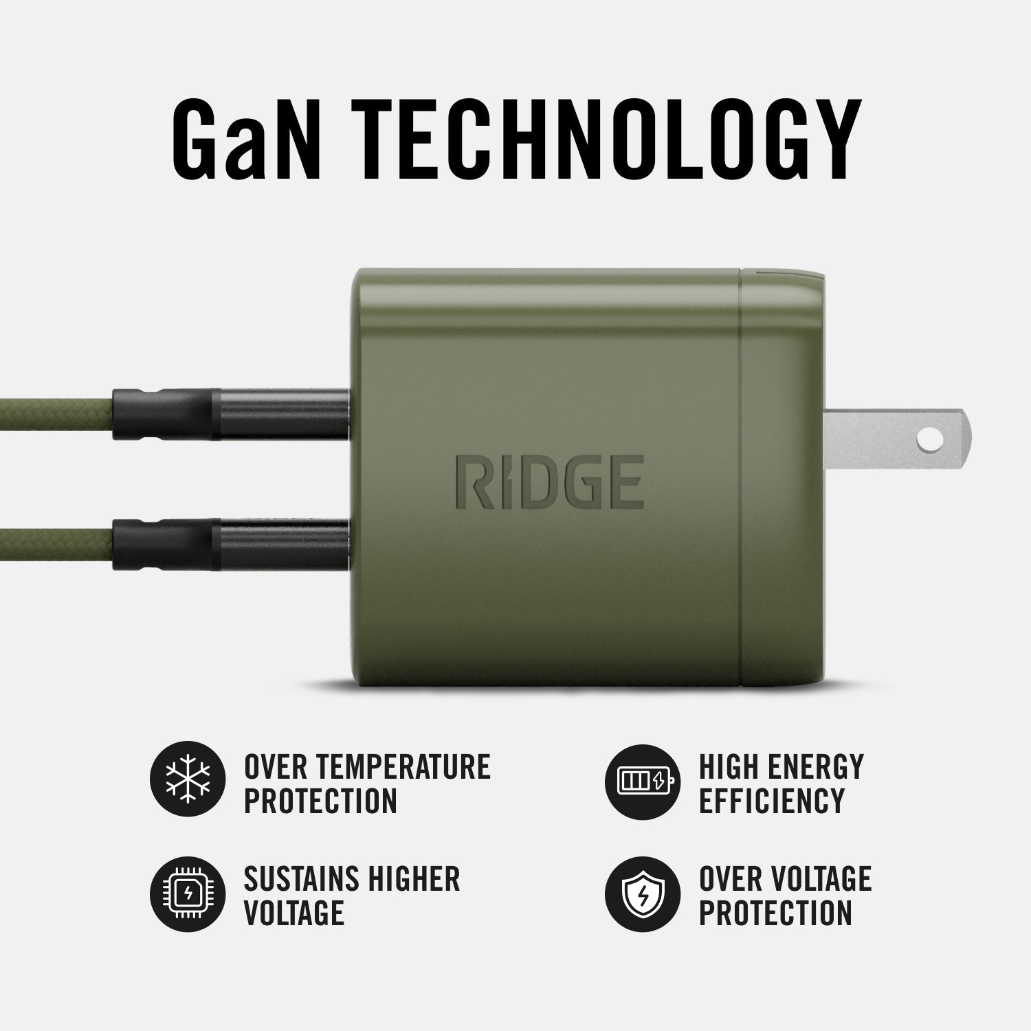 45W Power Adapter Kit - Matte Olive