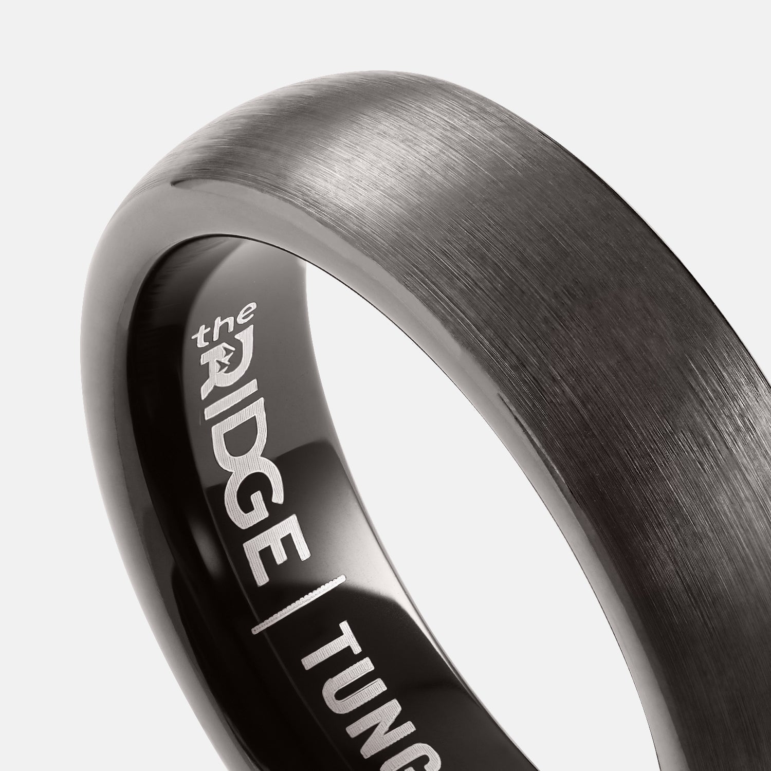 Ridge 6mm Rounded Ring Set - Gunmetal