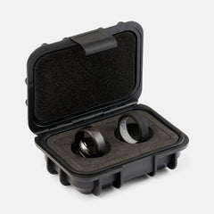 Ridge 8MM Beveled Ring Set - Carbon Fiber 3K