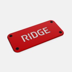 Personalized Logo Plate - Rodeo Red