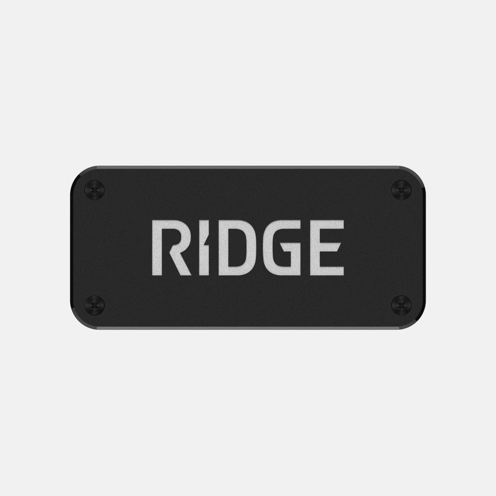 Ridge Logo Plate - Royal Black