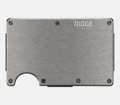 Ridge Wallet - Stonewashed Titanium