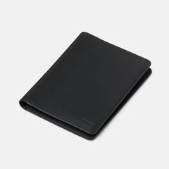 Passport Wallet - Midnight Black Leather