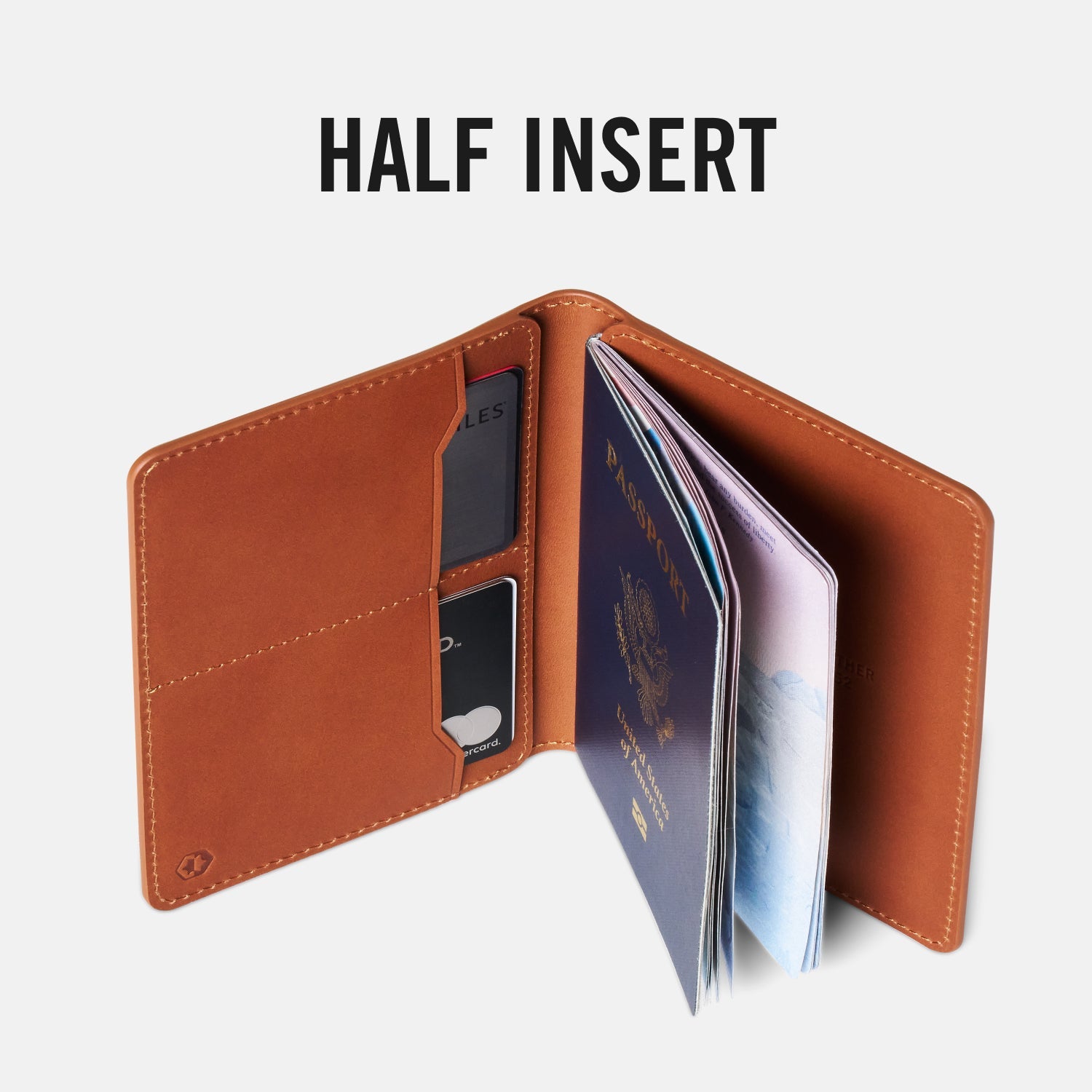 Passport Wallet - Tobacco Brown Leather