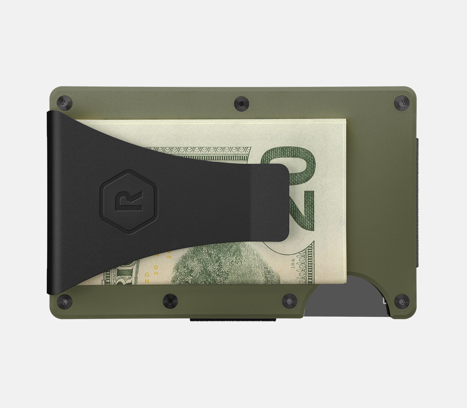 Ridge Wallet - Matte Olive Titanium