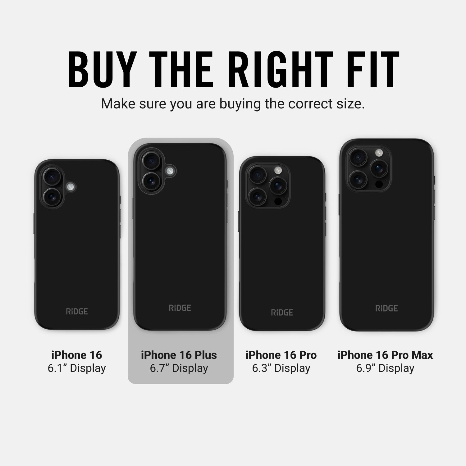 Everyday Phone Case - iPhone 16 Plus - Matte Black