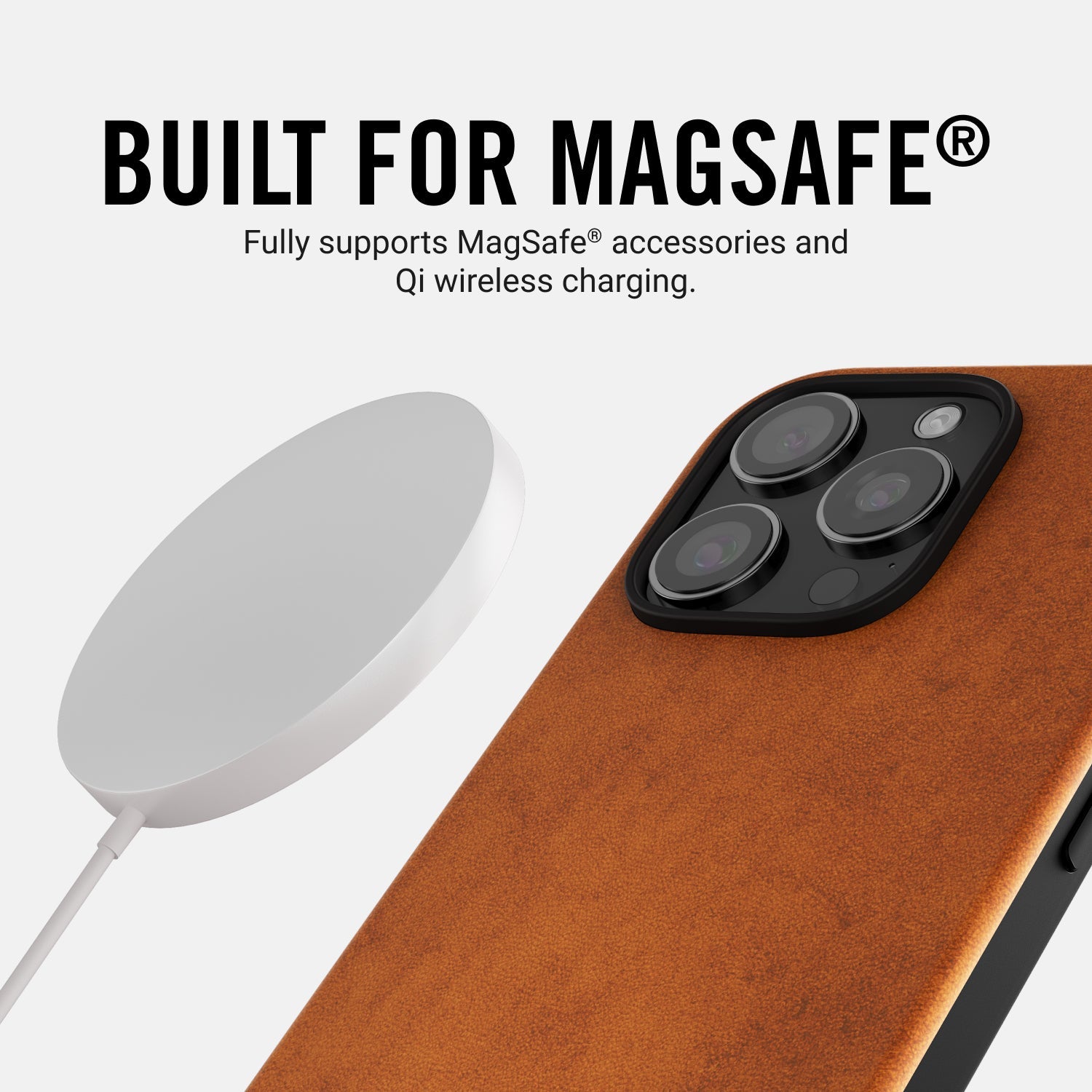 Everyday Phone Case - iPhone 16 Plus - Tobacco Brown Leather