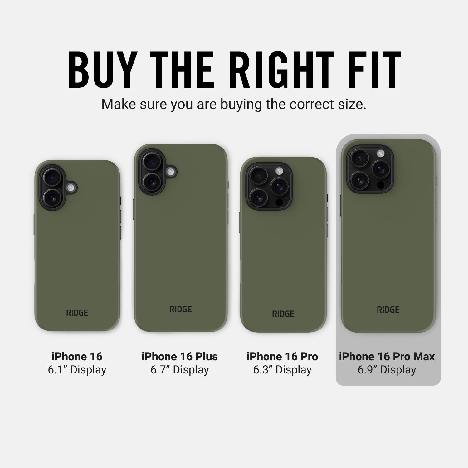 Everyday Phone Case - iPhone 16 Pro Max - Matte Olive