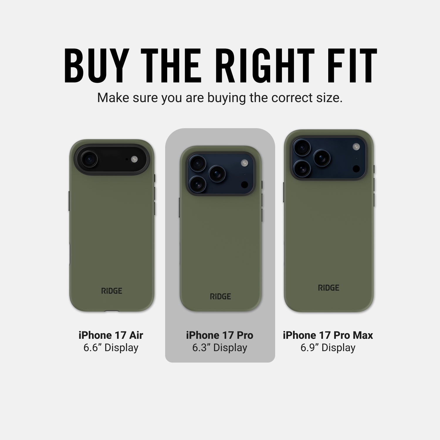 Everyday Phone Case - iPhone 17 Pro - Matte Olive