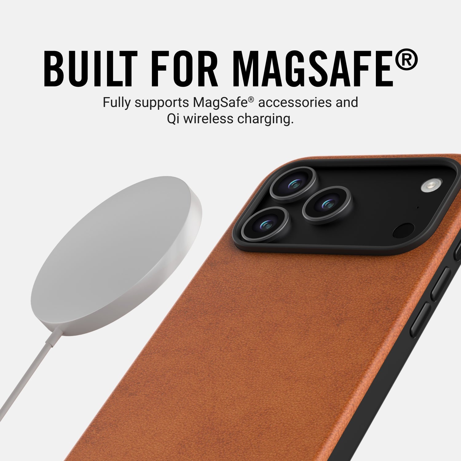 Everyday Charging Kit - iPhone 17 Pro Max - Tobacco Brown Leather