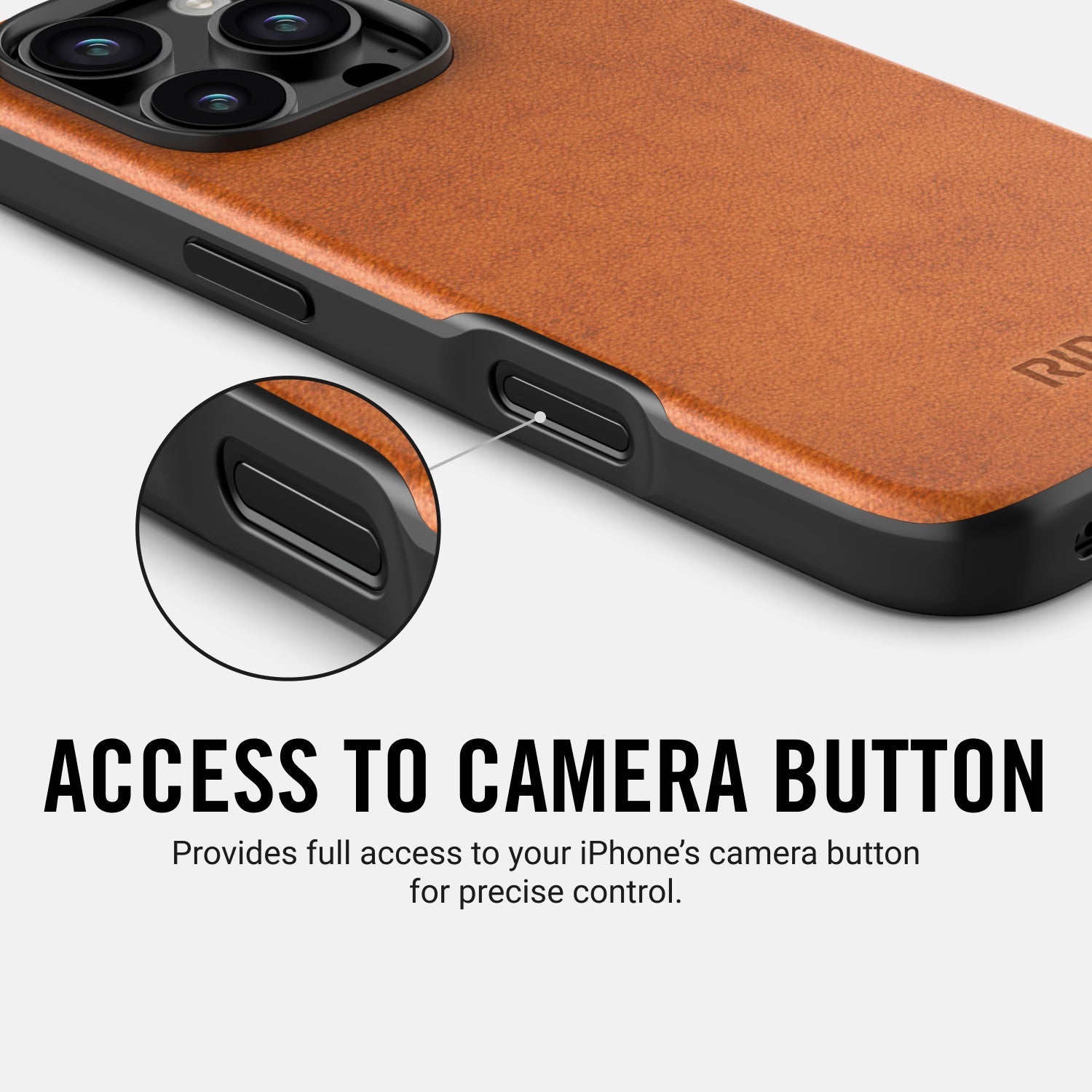 Everyday Phone Case - iPhone 16 Plus - Tobacco Brown Leather